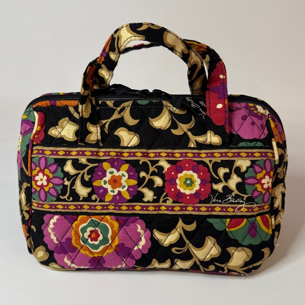 Vera Bradley Suzani Make-up Tote Bag w/ ID Pocket - Picture 4 of 8
